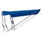 Teleskop-Verdeck f. Heck. navyblau 130 x 145 cm